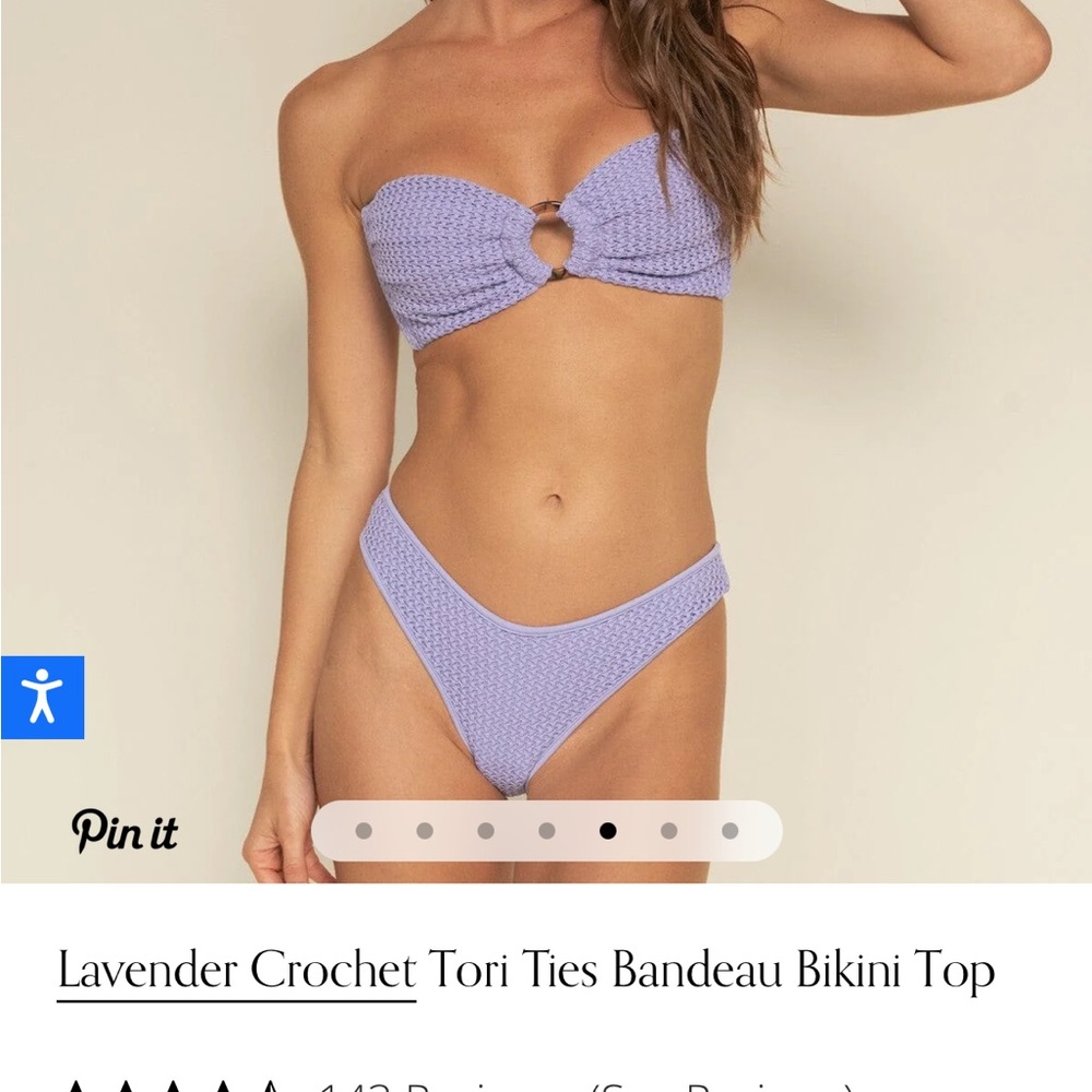 Montce Lavender Bandeau Bikini